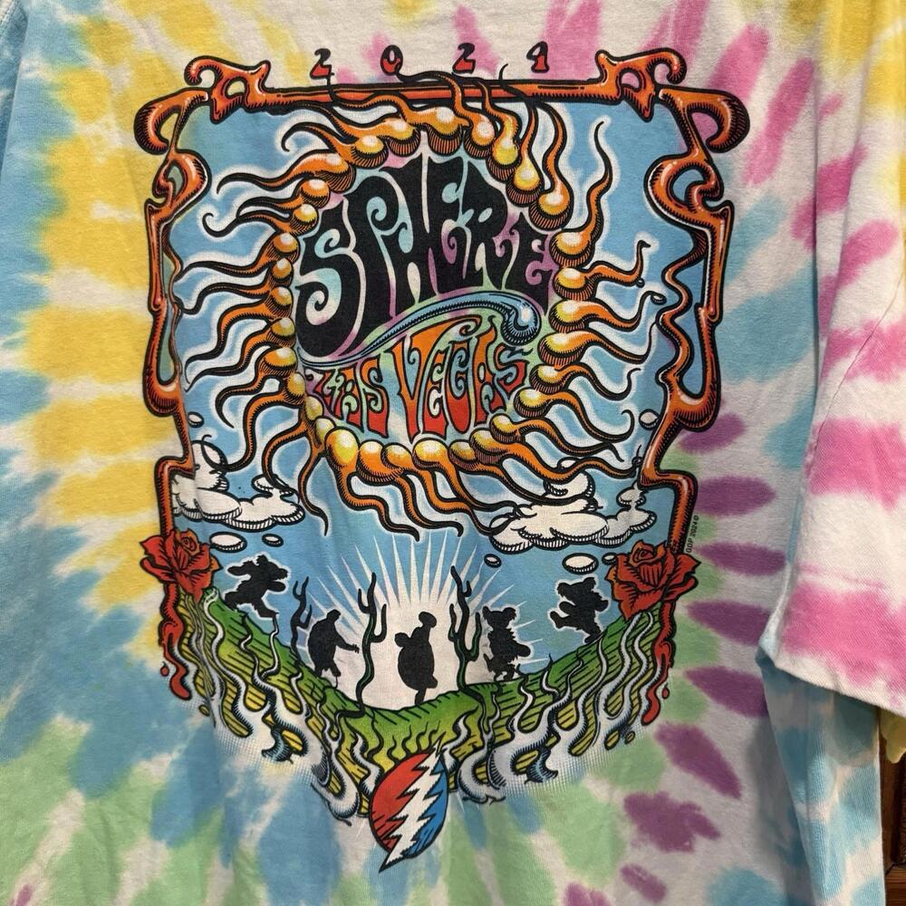 Dead And Company‎ RARE Las Vegas Sphere Opening Night Shirt 2XL Tie Dye - Picture 7 of 8